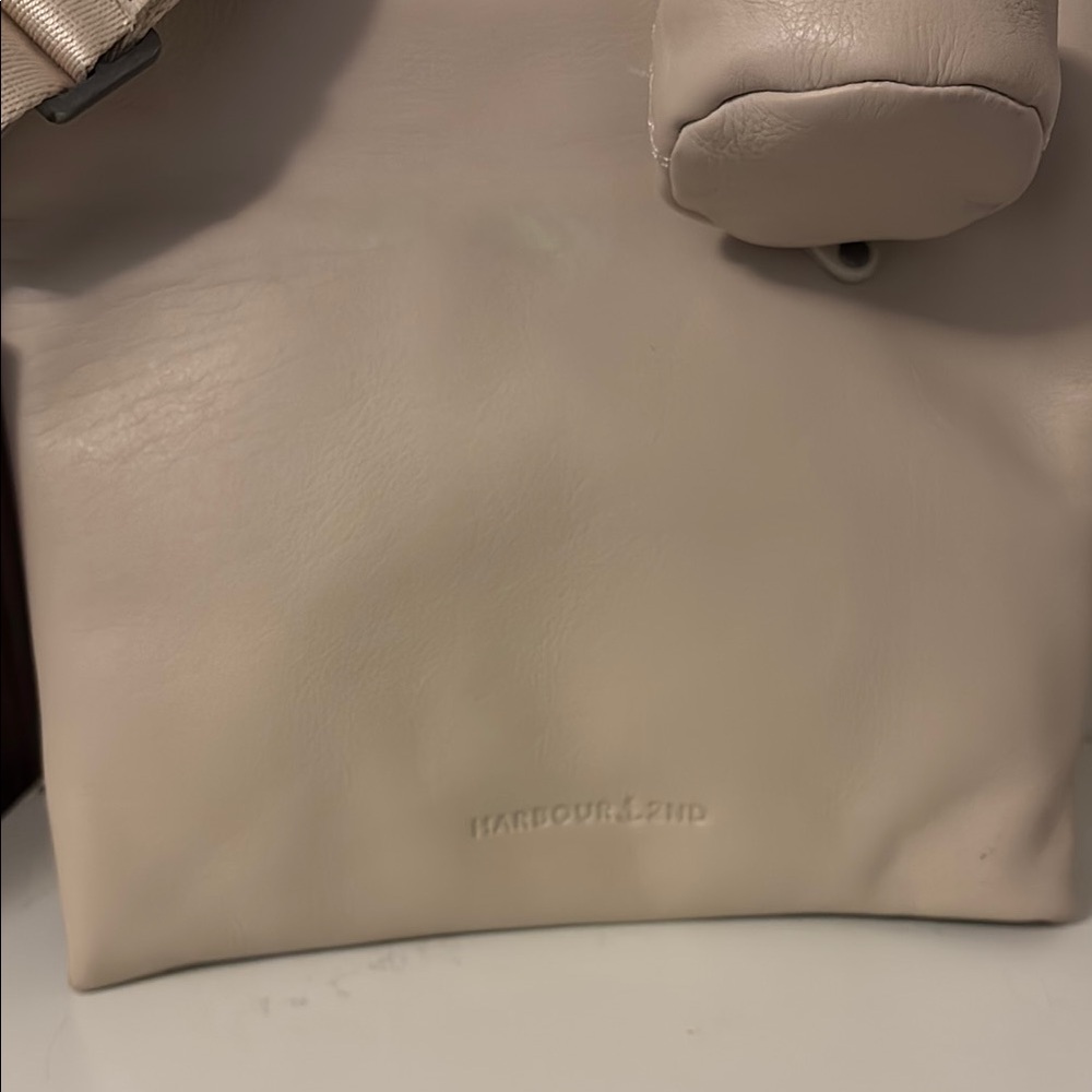 Cream Leather Women's Bag